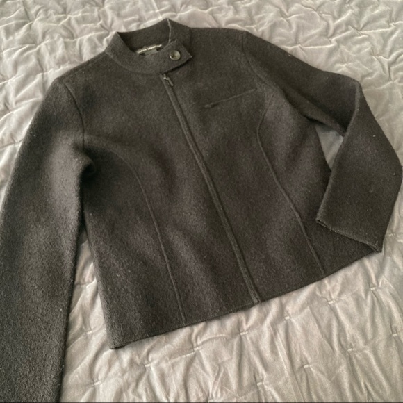 Womens Boiled Wool Jacket - Picture 3 of 7